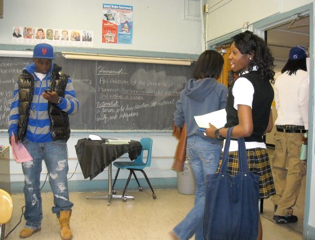 Students at Shabazz High School